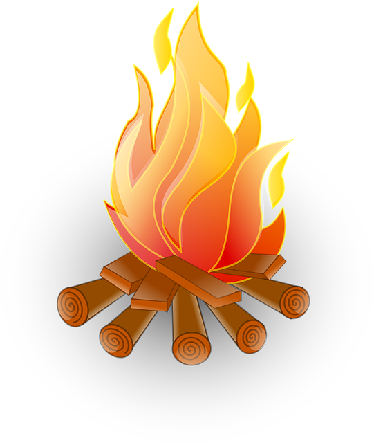 clipart wood fire - photo #33
