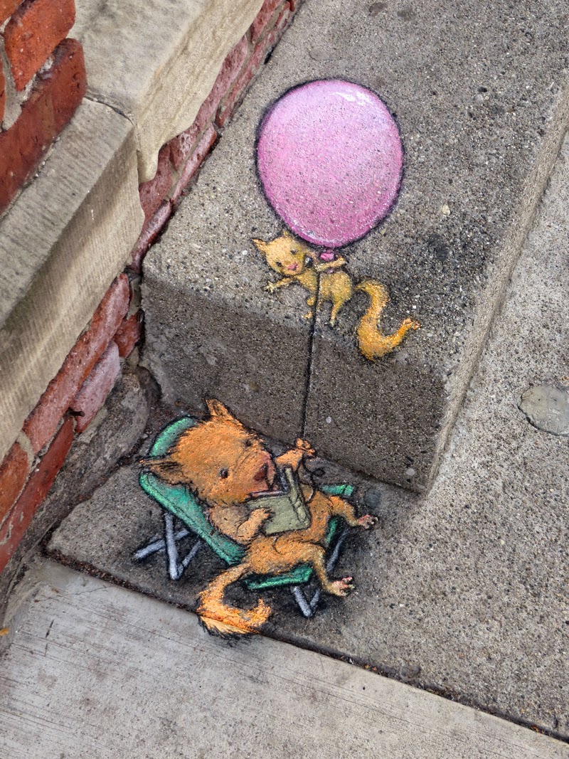 Estos Son Los Peculiares Personajes De Tiza Y Carboncillo De David Zinn En Las Calles De Ann Arbor 