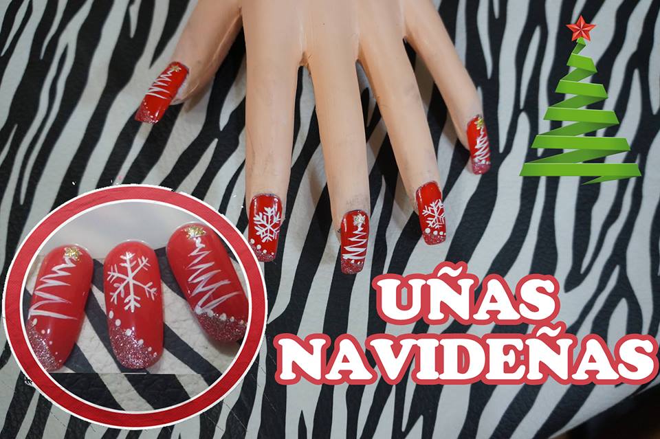 Diseños de Uñas navideñas – TUTORIAL 