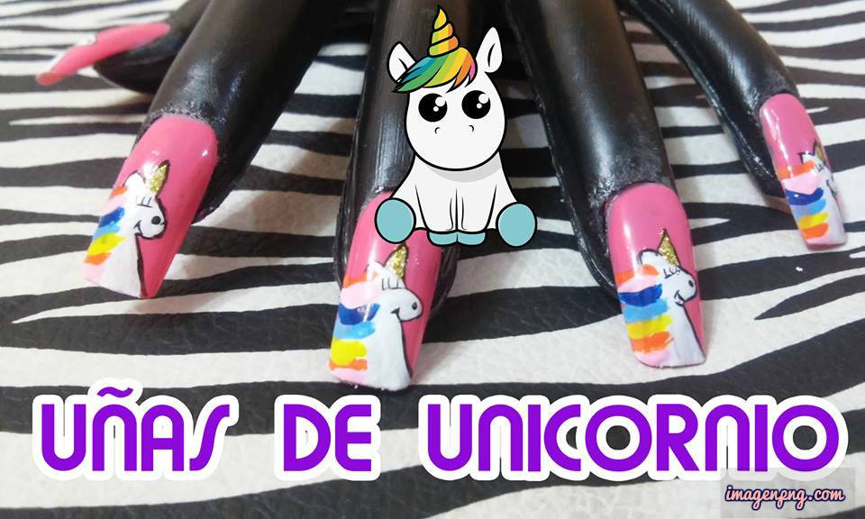 Uñas Diy Unicornio 