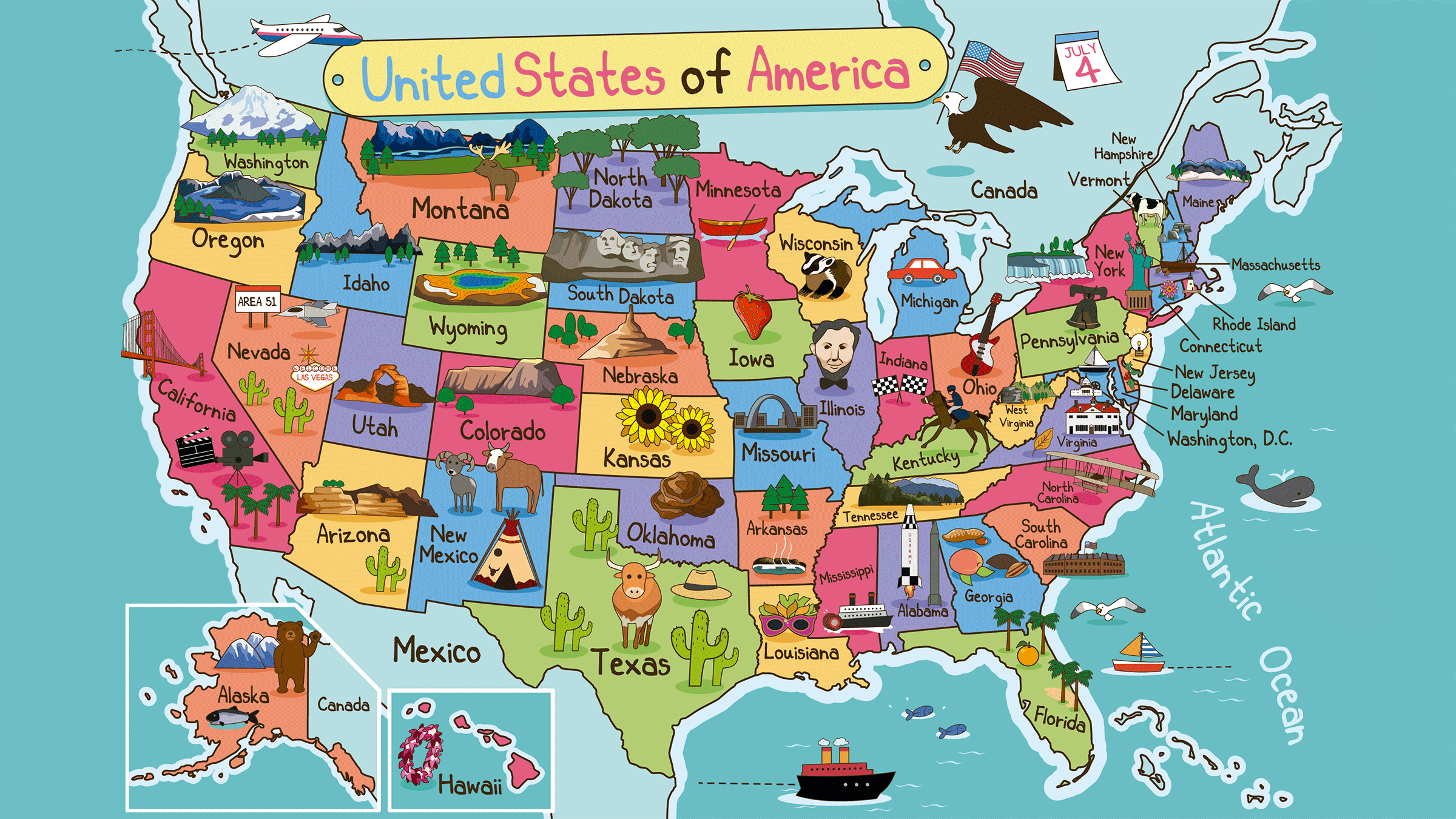 mapa-de-estados-unidos-con-dibujos