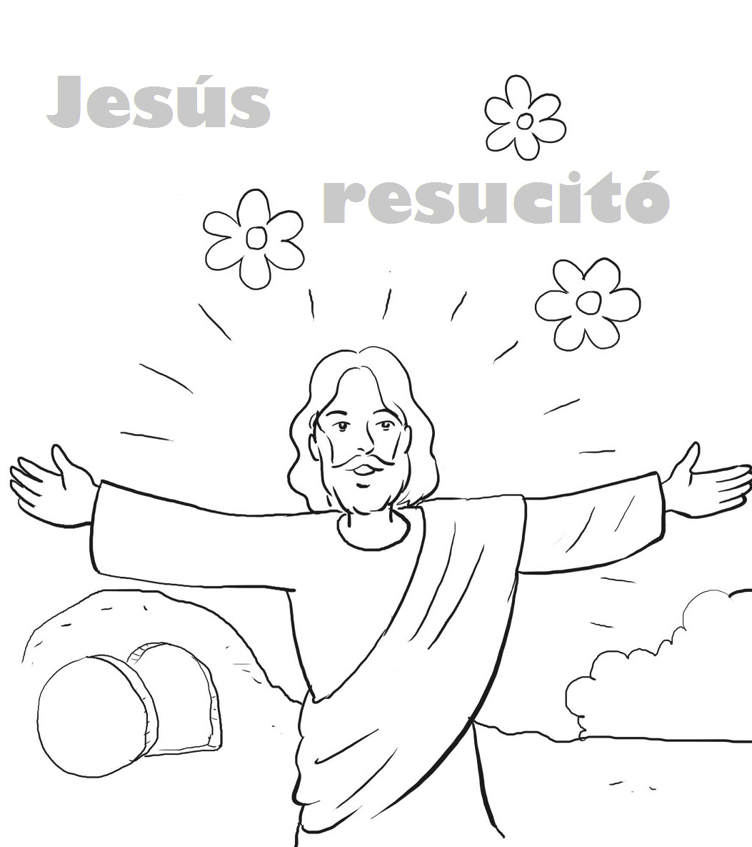 Imagenes de jesus resucitado para colorear