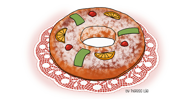 Rosca de Reyes dibujos