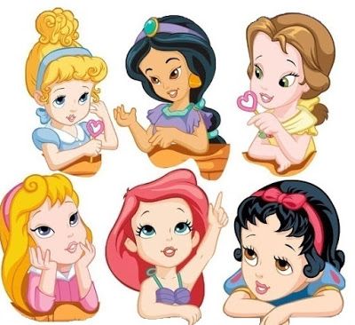 Princesas de Disney en pequeño 