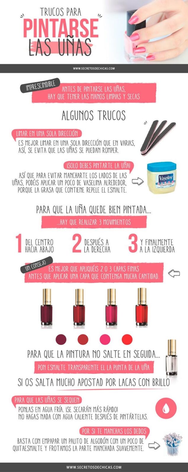 Trucos para pintar uñas 