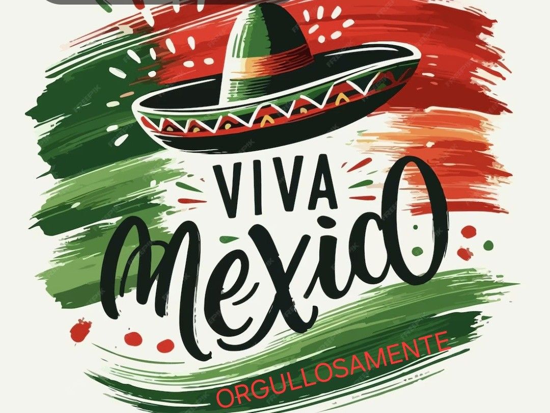 Viva México, imagen con sombrero verde