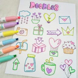 Etiquetas decorativas para cuadernos