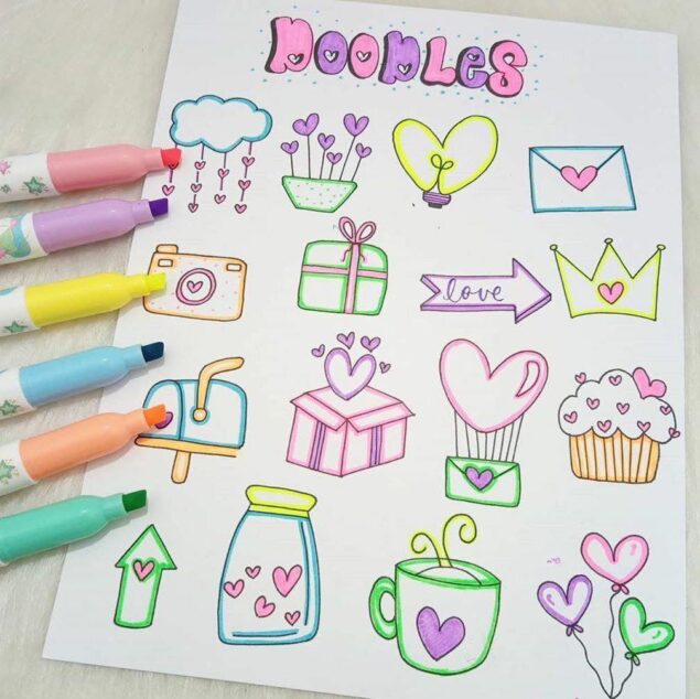 Etiquetas decorativas para cuadernos 