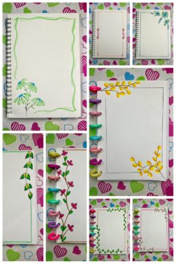 Márgenes coloridos para cuadernos