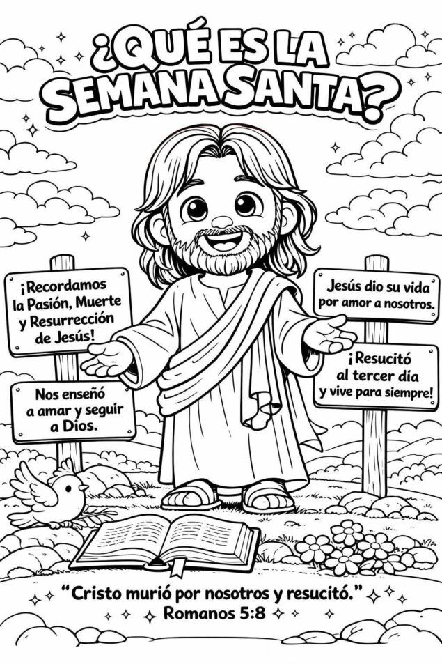 Imágenes de Semana Santa para colorear 