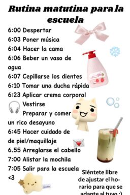 Rutina de regreso a clases