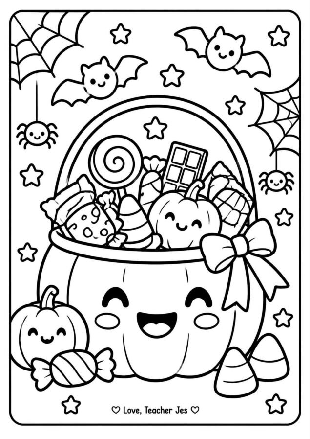 Calabaza de Halloween para colorear 