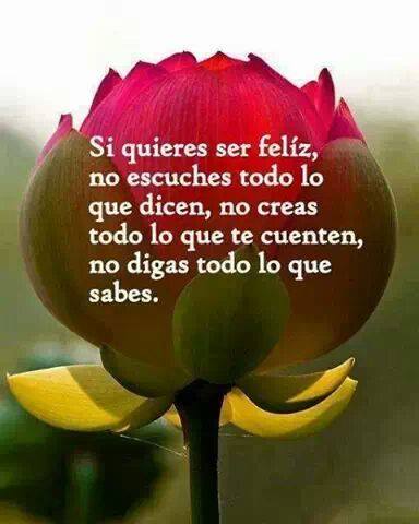 Quieres ser feliz 
