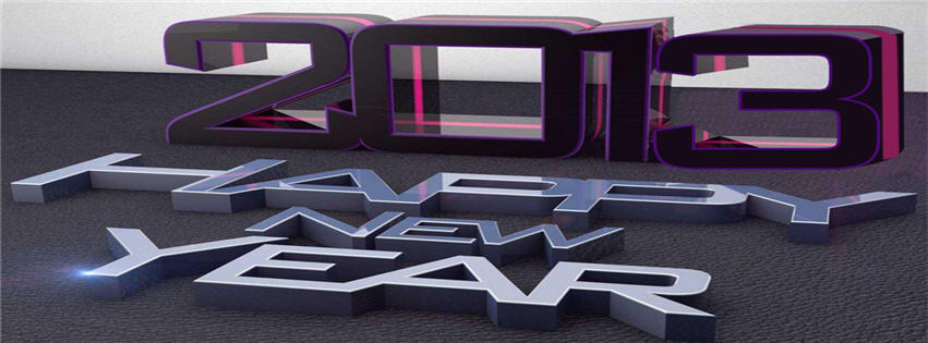 2013 Happy New Year Facebook Cover 