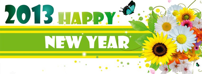 2013 Happy New Year Facebook Cover 