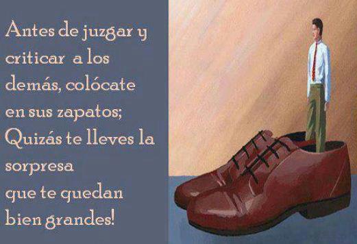 Colócate en sus zapatos 