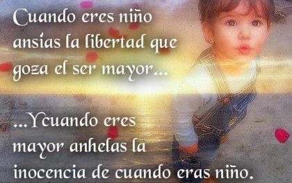 Cuando eres niño 