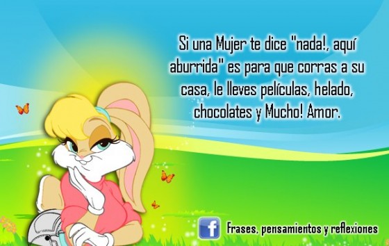 Si una mujer te dice “nada aquí aburrida” 