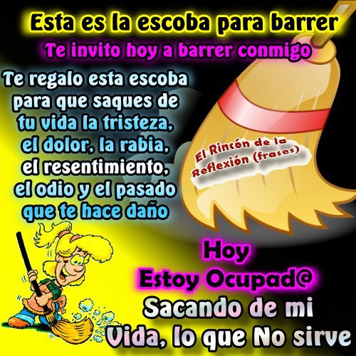 Te invito a barrer conmigo 