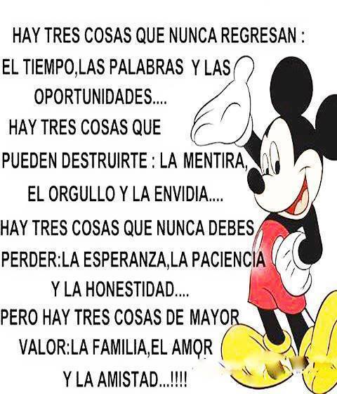 Tres cosas de mayor valor 