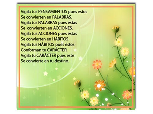 Vigila tus pensamientos 