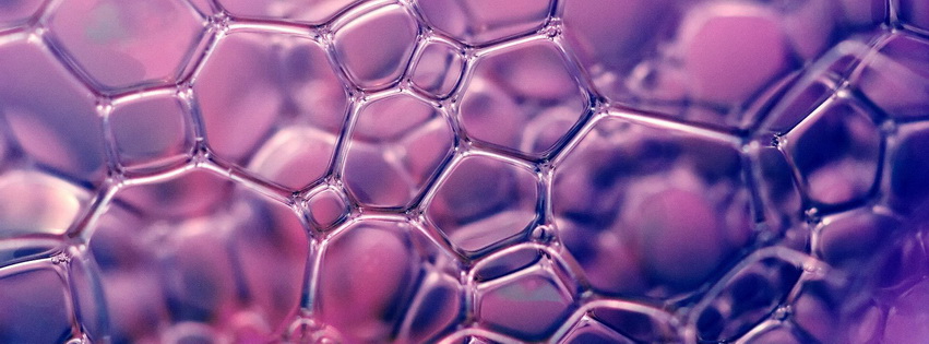 Bubbles Macro View Facebook Cover 