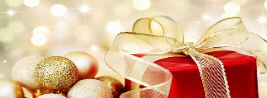 Christmas Ornaments Facebook Cover 