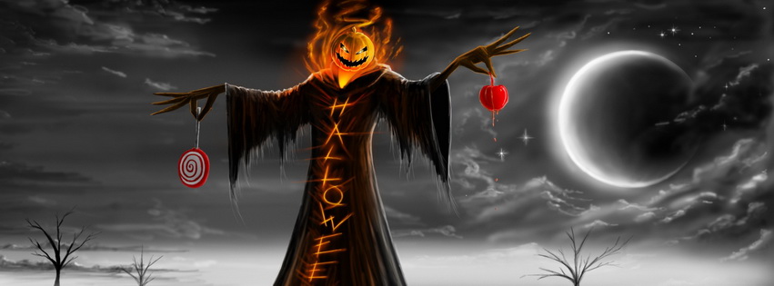 Halloween Candies Facebook Cover 
