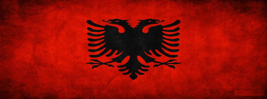 Shqiperia Albania Flag Facebook Cover 