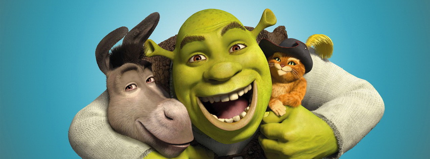 Shrek Donkey And Pussi Facebook Cover