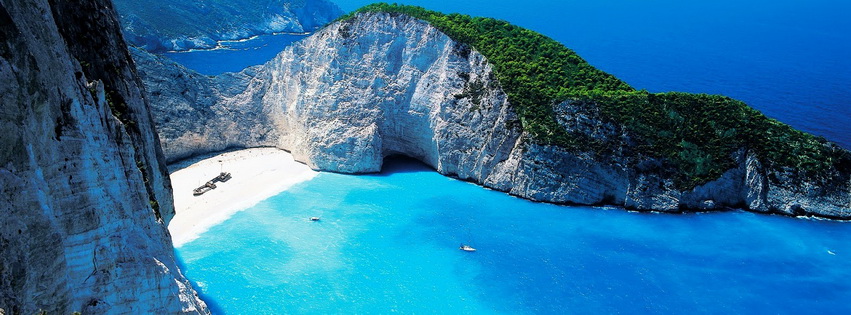 The Beach Of Navagio Facebook Cover 