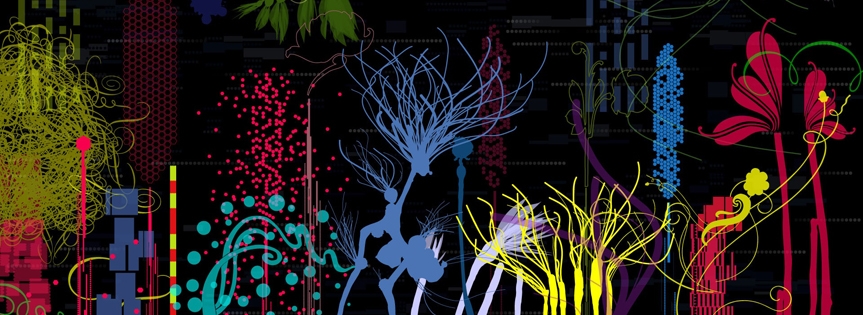 Abstract Plants Facebook Cover 