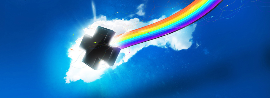 Abstract Rainbow Facebook Cover 