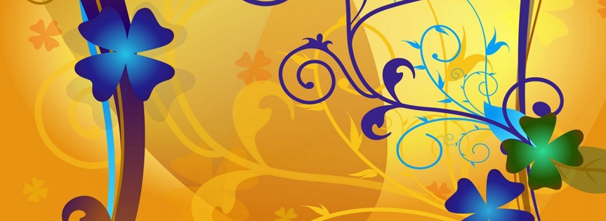 Abstract Violets Facebook Cover 