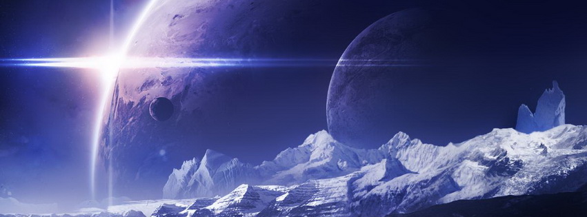 Alpha Centauri Unknown Moon Facebook Cover 