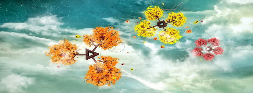 Artistic Flowers Facebook Cover 