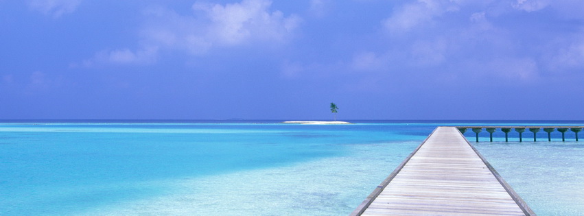 Blue Sky Blue Water Facebook Cover 