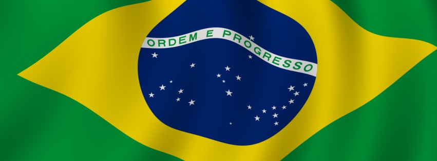 Brazilian Flag Facebook Cover 