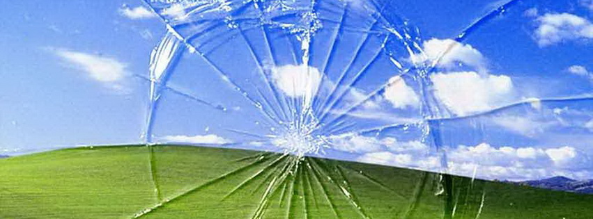 Broken Glass Facebook Cover 