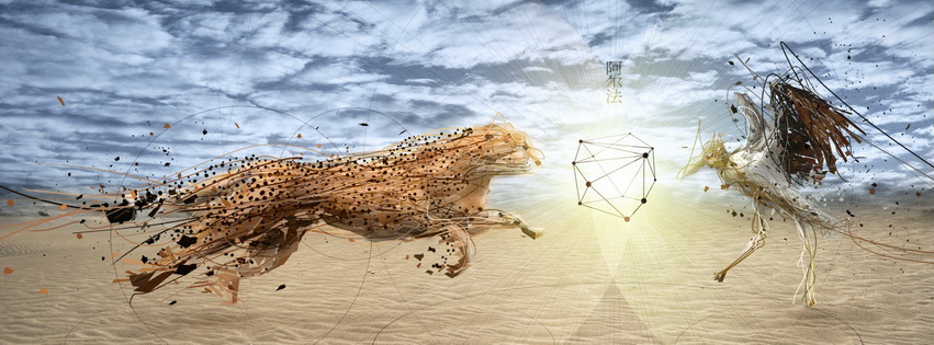 Cheetah Fight Facebook Cover 