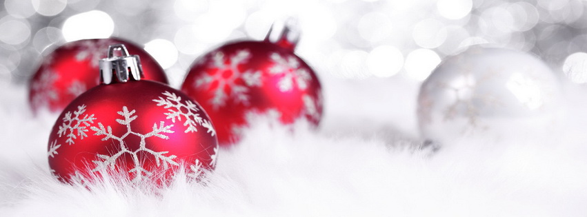 Christmas Globes Facebook Cover 