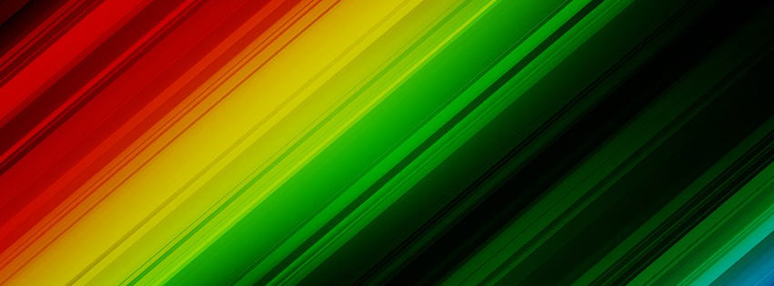 Colour Rays Facebook Cover 