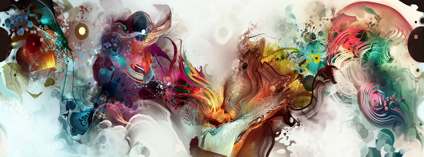 Digital Artwork Android Jones Facebook Cover 