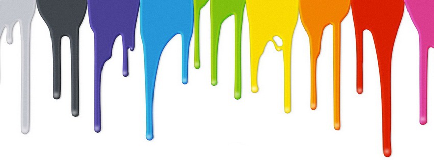 Flowing Paint Facebook Cover 