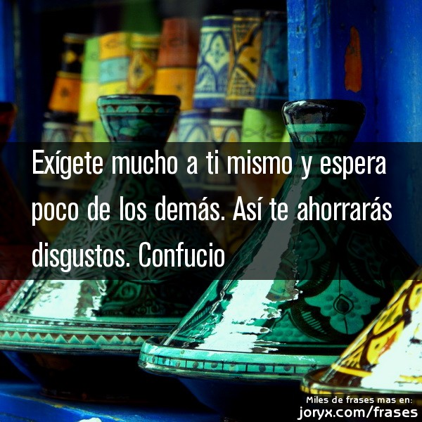 Exígete a ti mismo 