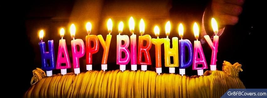 Happy Birthday Candles Facebook Cover 