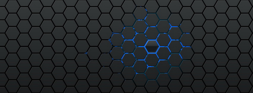 Hexagons Facebook Cover 