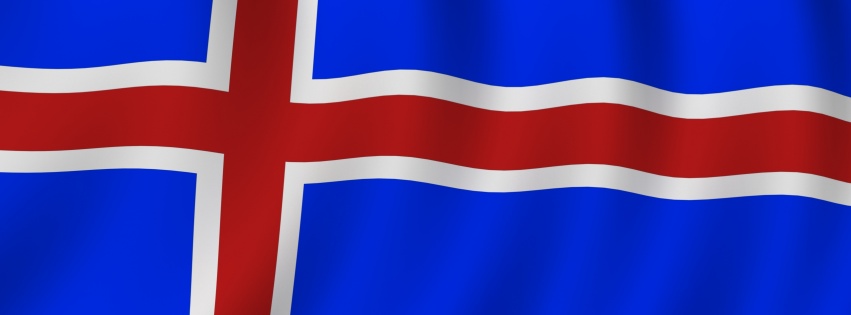 Iceland Flag Facebook Cover 