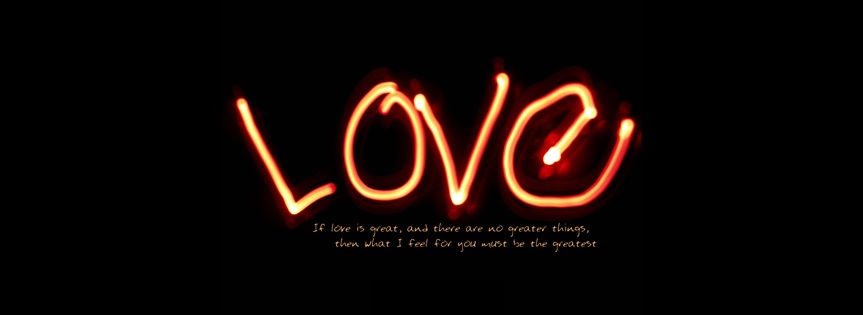 If Love Is Great Facebook Cover 