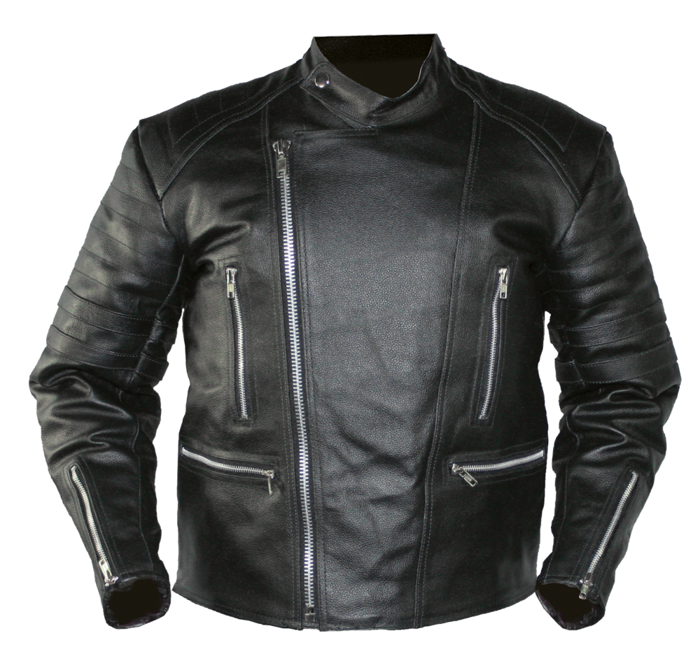 Black leather jacket PNG imagen 